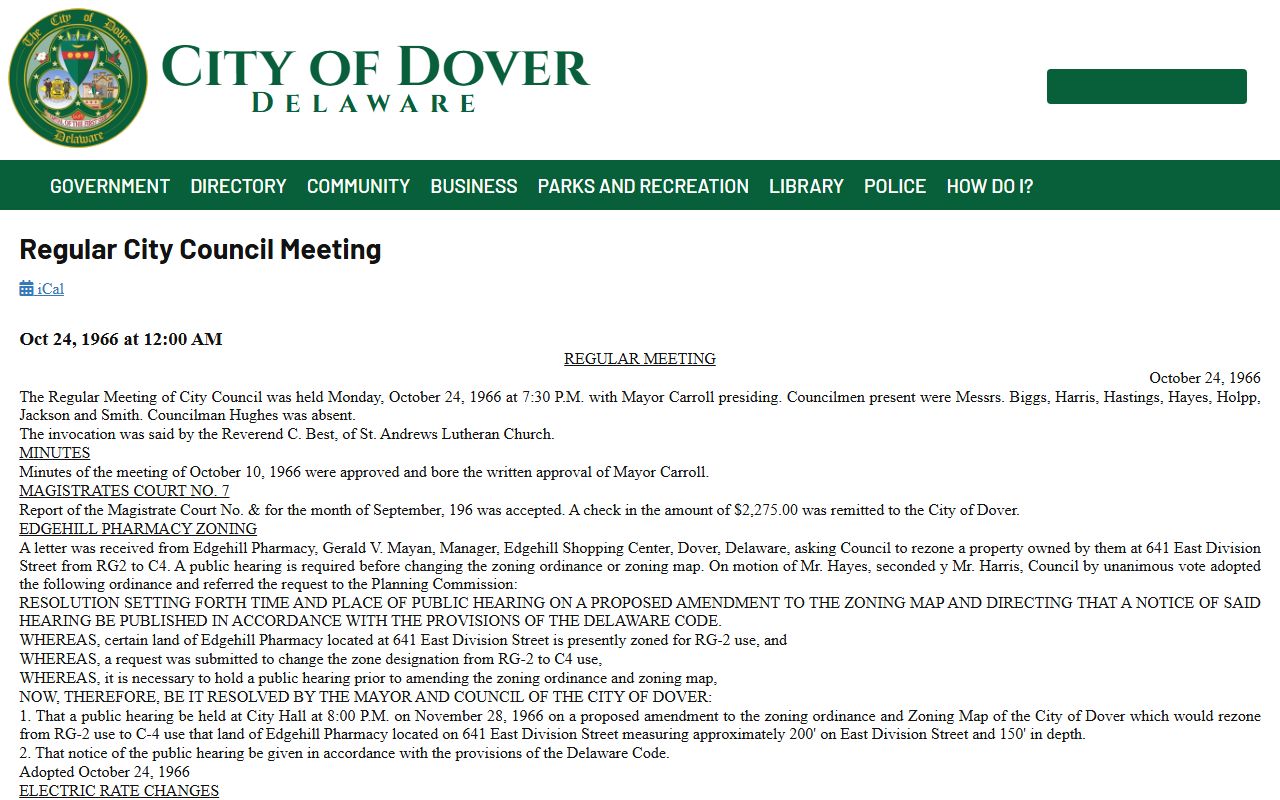 Dover Traffic Ticket Records - City of Dover Traffic Ordinances