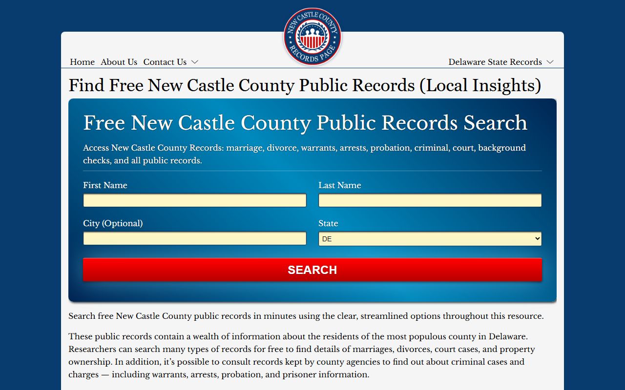 New Castle County Traffic Ticket Records - Justice of the Peace Court Locations