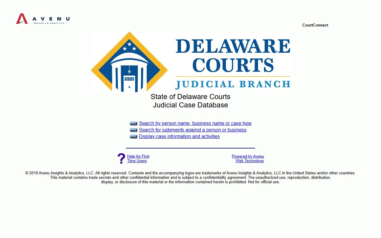 Delaware Traffic Ticket Records - CourtConnect Case Search Portal